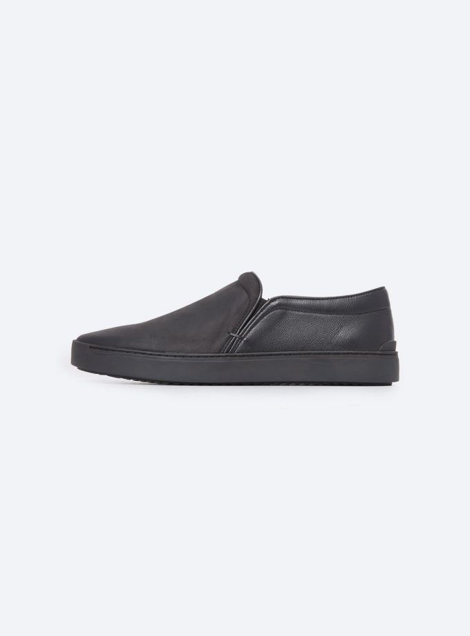 Leather Slip On Sneakers