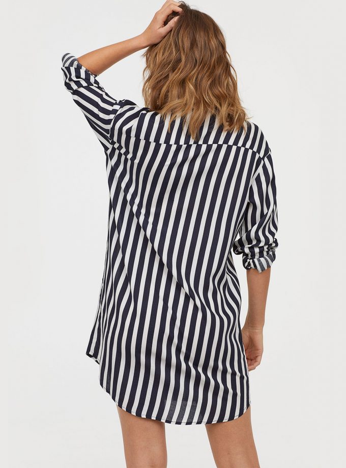 Patterned Shirt Dress