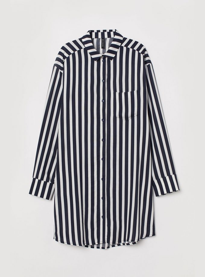 Patterned Shirt Dress